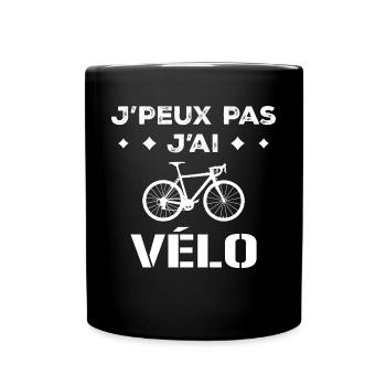 Design Humor Radfahrer Zweirad-Enthusiasten - Tasse einfarbig - Schwarz - Vorne