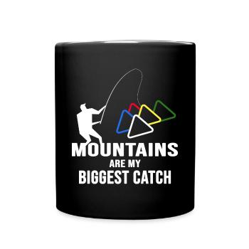 Bergfex Mountaineer Randonnée alpiniste en montagne - Mug uni - noir - Devant