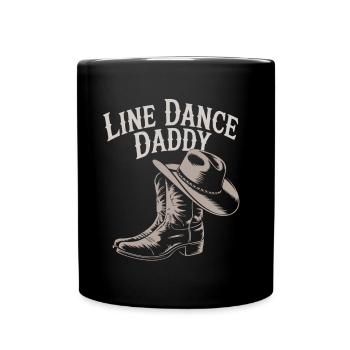Danse en ligne Papa Mon papa danse Danse en ligne - Mug uni - noir - Devant