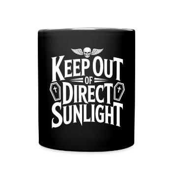 Keep out of direct sunlight! Vampire Goth Emo - Full Colour Mug - black - Front