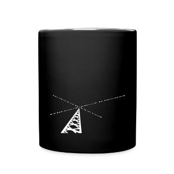 Ondes 2 - Mug uni - noir - Devant