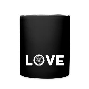 I LOVE BICYCLES - Full Colour Mug - black - Front