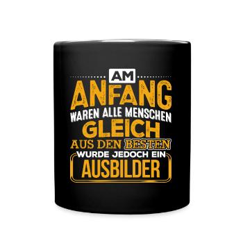 AUSBILDER - Der Beste - Tasse einfarbig - Schwarz - Vorne