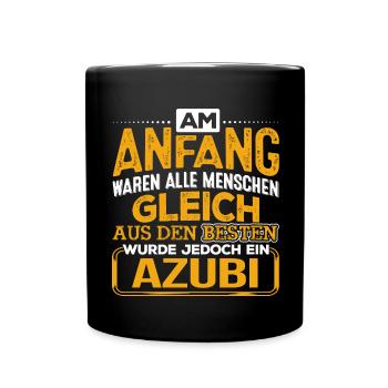 AZUBI - Der Beste - Tasse einfarbig - Schwarz - Vorne