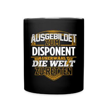 DISPONENT - Der Auserwählte - Tasse einfarbig - Schwarz - Vorne