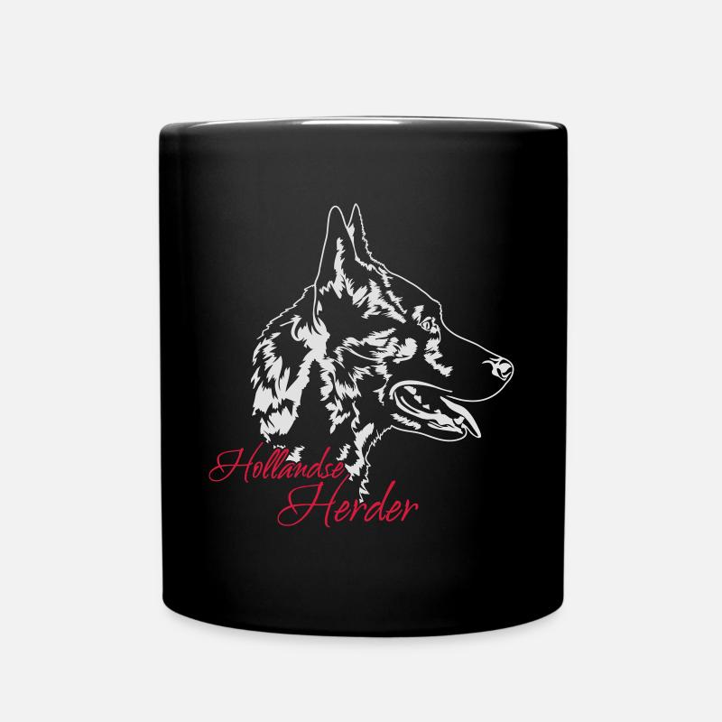 HOLLANDSE HERDER chiens chien wilsigns - Mug uni - noir