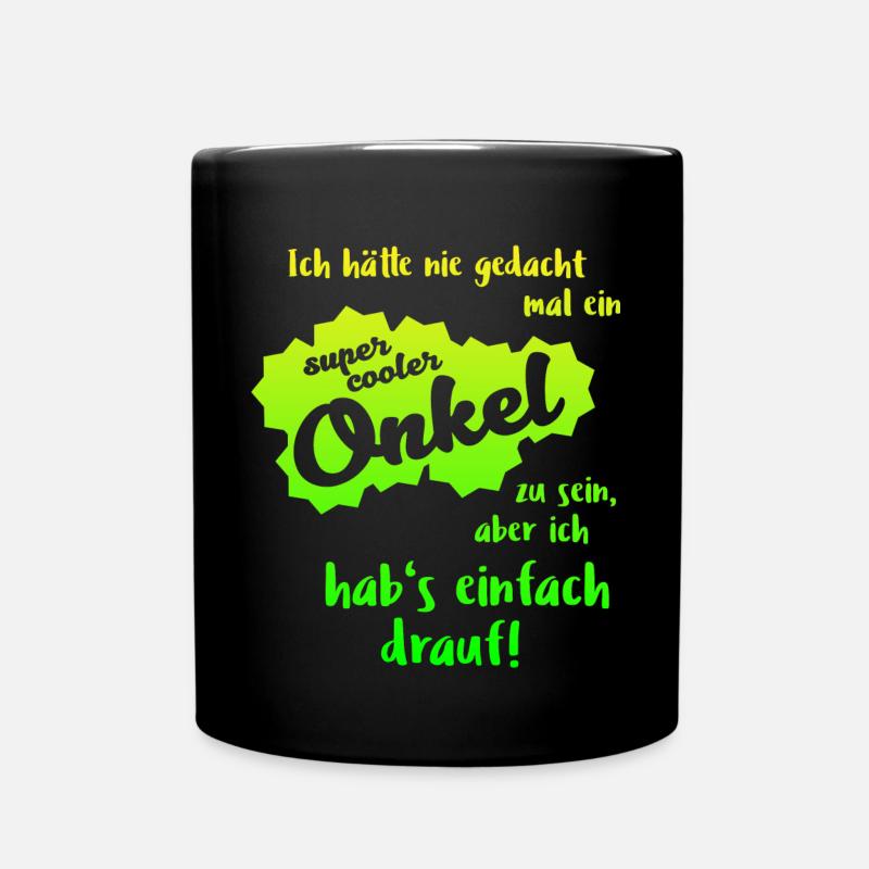 Onkel - Super Cool - Tasse einfarbig - Schwarz