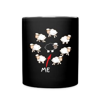 Mouton noir - Mug uni - noir - Devant