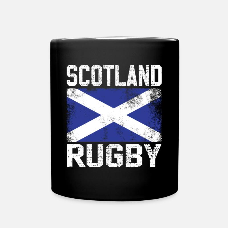 Maillot de rugby rétro en Ecosse - Mug uni - noir