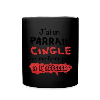 Godfather Shirt • Quote Funny • Crazy Gifts - Full Colour Mug - black - Front