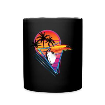 Retronéon toucan - Mug uni - noir - Devant