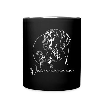 WEIMARANER Hound Design Wilsigns Dog Hunter - Full Colour Mug - black - Front