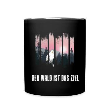 waldbaden naturerlebnis yeti im black forest - Tasse einfarbig - Schwarz - Vorne
