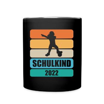 Schulanfang Geschenke Einschulung Erste Klasse - Tasse einfarbig - Schwarz - Vorne