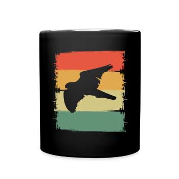 Falknerei Geschenkidee Falkner Beizjagd Greifvogel - Tasse einfarbig - Schwarz - Vorne