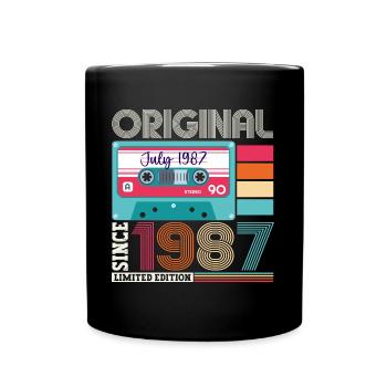 Original Juillet 1987 35e anniversaire Cadeau Hommes - Mug uni - noir - Devant