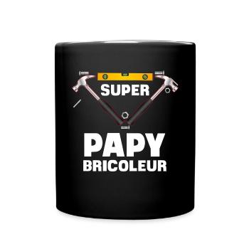 le Super Bricoleur C'est Mon Papy Idée Cadeau - Mug uni - noir - Devant