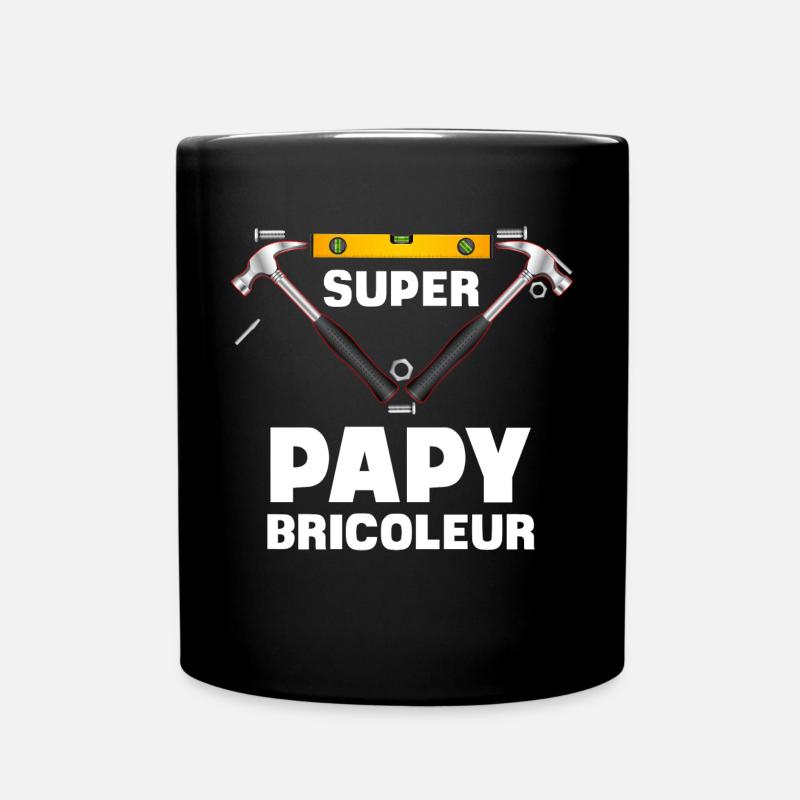 le Super Bricoleur C'est Mon Papy Idée Cadeau - Mug uni - noir