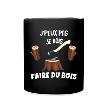 Ma Hache Mon Bois Mon Plaisir - Mug uni - noir - Devant
