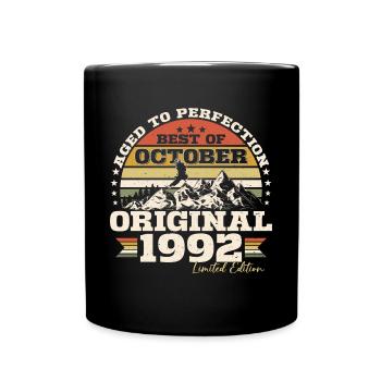 Octobre 1992 Cadeau d’anniversaire de naissance - Mug uni - noir - Devant