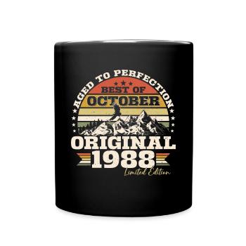 Octobre 1988 Cadeau d’anniversaire de naissance - Mug uni - noir - Devant