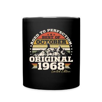 Octobre 1968 Cadeau d’anniversaire de naissance - Mug uni - noir - Devant