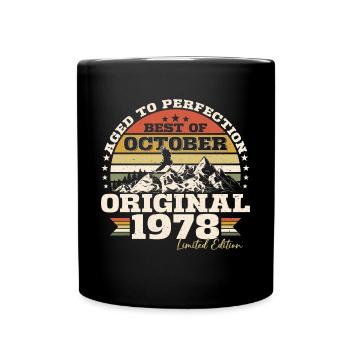 Octobre 1978 Cadeau d’anniversaire de naissance - Mug uni - noir - Devant