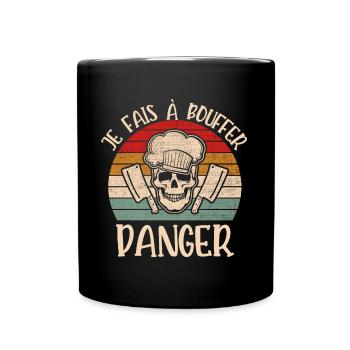 je fais à bouffer - Mug uni - noir - Devant