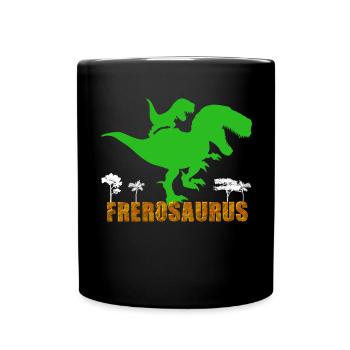 Dinosaure Humour Grand Frère Frèrosaurus - Mug uni - noir - Devant