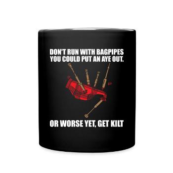 Idée cadeau de cornemuse Joueur de cornemuse Écosse - Mug uni - noir - Devant