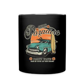 Surf Paradise - Custom Car - Full Colour Mug - black - Front