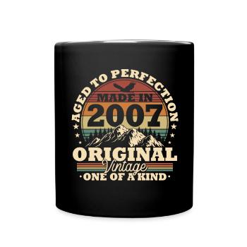 Cadeau d’anniversaire vintage original 2007 - Mug uni - noir - Devant