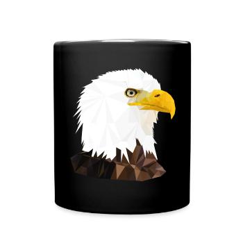 ADLER/ POLYGON - Tasse einfarbig - Schwarz - Vorne