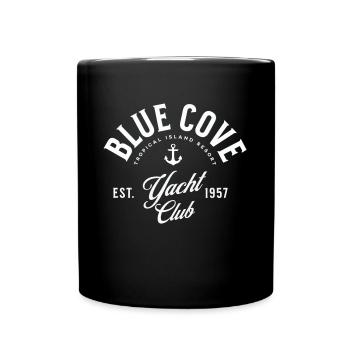 Blue Cove yacht club - Mug uni - noir - Devant