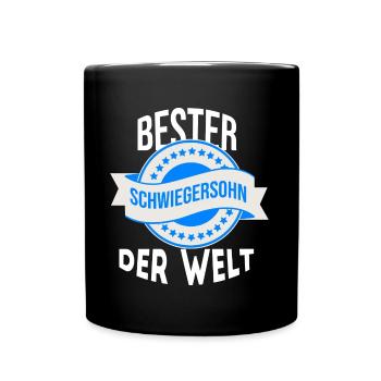 Bester Schwiegersohn der Welt - Tasse einfarbig - Schwarz - Vorne