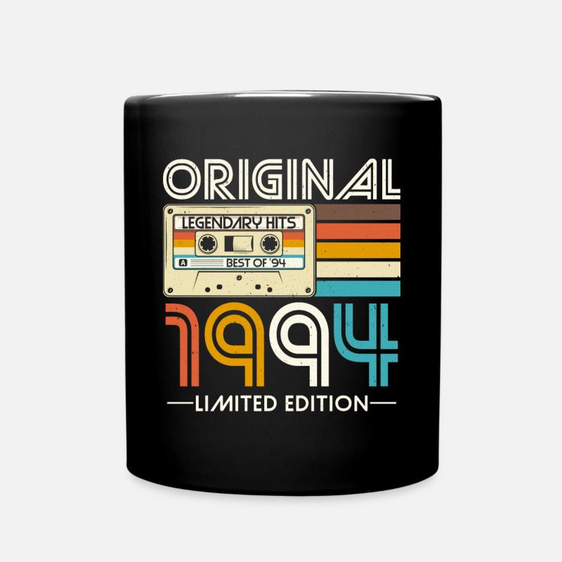 Vintage 1994 Vintage Anniversaire Retro Cadeau - Mug uni - noir