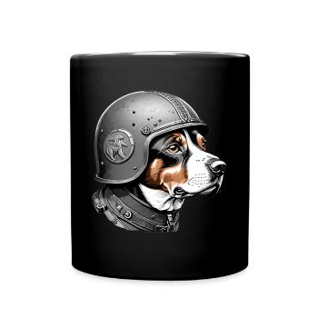 Beagle - Tasse einfarbig - Schwarz - Vorne