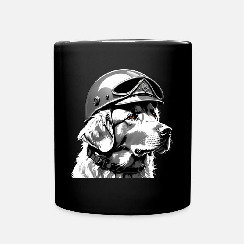 Golden Retriever - Tasse einfarbig - Schwarz