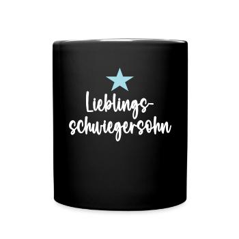 Lieblings Schwiegersohn Lieblingsschwiegersohn - Tasse einfarbig - Schwarz - Vorne