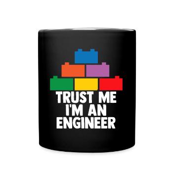 Brick Builder Brick Building Master Builder - Full Colour Mug - black - Front