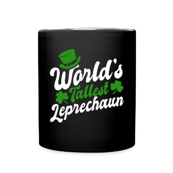 World's Tallest Leprechaun - St. Patrick's Day - Tasse einfarbig - Schwarz - Vorne