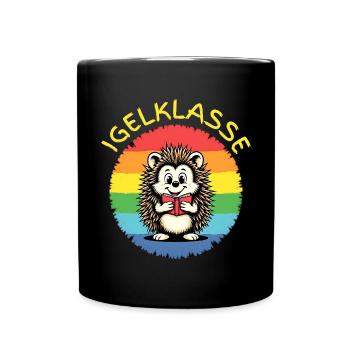 Igelklasse Klassen T-Shirt Klassentier Grundschule - Tasse einfarbig - Schwarz - Vorne