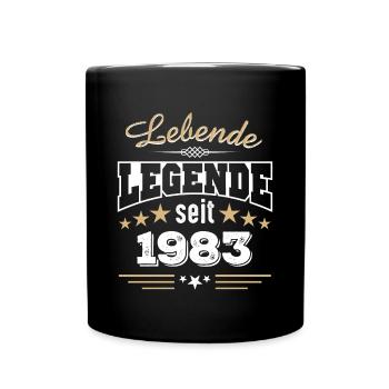 1983 Geburtsjahr Geburtstag Geburt geboren - Tasse einfarbig - Schwarz - Vorne