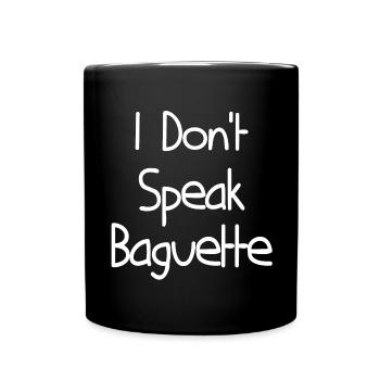 BAGUETTE SHIRT - Full Colour Mug - black - Front