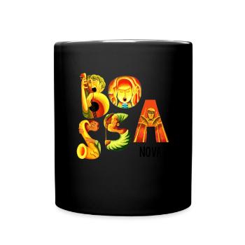 Bossa Nova - Tasse einfarbig - Schwarz - Vorne