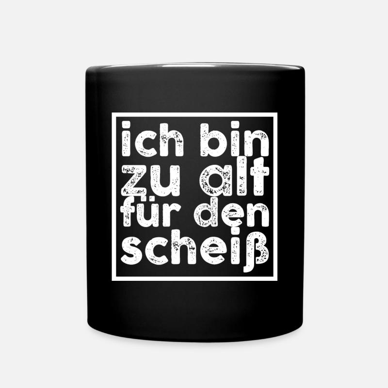 alt - Tasse einfarbig - Schwarz