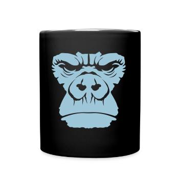 Gorilla 1511 - Tasse einfarbig - Schwarz - Vorne