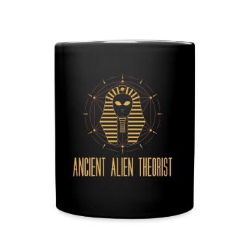 Ancient Alien Theorist Gift - Full Colour Mug - black - Front