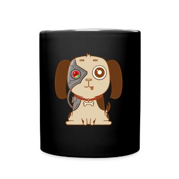 Dorg Welpe - Trekkies - Geschenkidee - Tasse einfarbig - Schwarz - Vorne