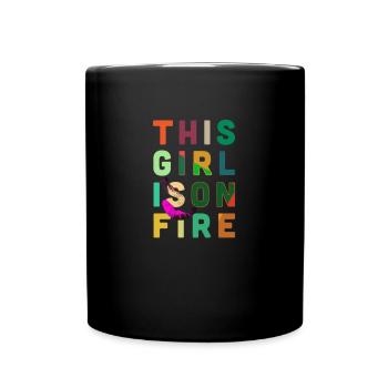Parapente Girl Power fun - Mug uni - noir - Devant